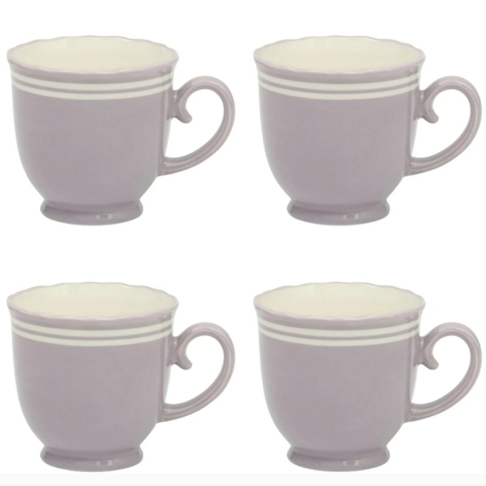 💕 The Pioneer Woman Ainsley Iris Ceramic Mugs Set Of 4